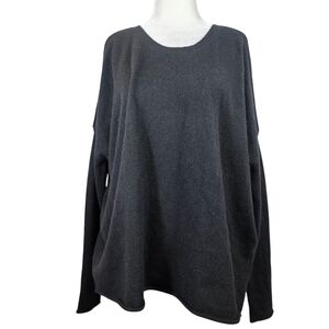Line Cashmere Knit cold shoulders long sleeves sweater